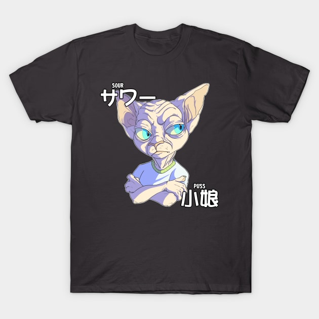 Sour Puss T-Shirt by PsychologistTongue